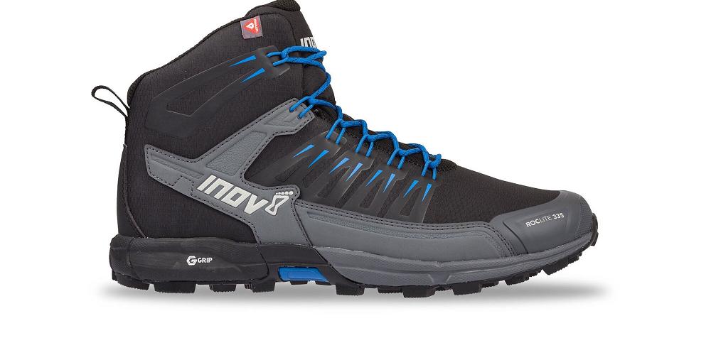 Inov-8 Roclite G 370 South Africa - Hiking Boots Men Black/Blue UFQE01479